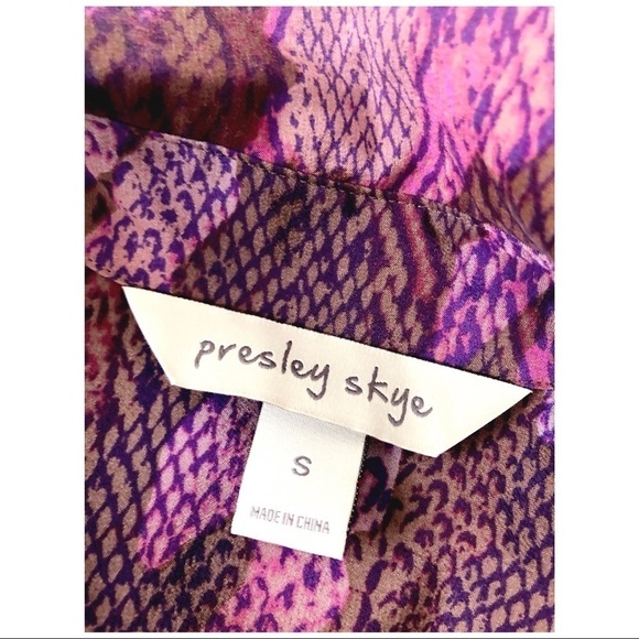 Presley Skye Silk Dress l NORDSTROM SILK LONG SLEEVE SHIRT DRESS 0964 - Picture 3 of 5